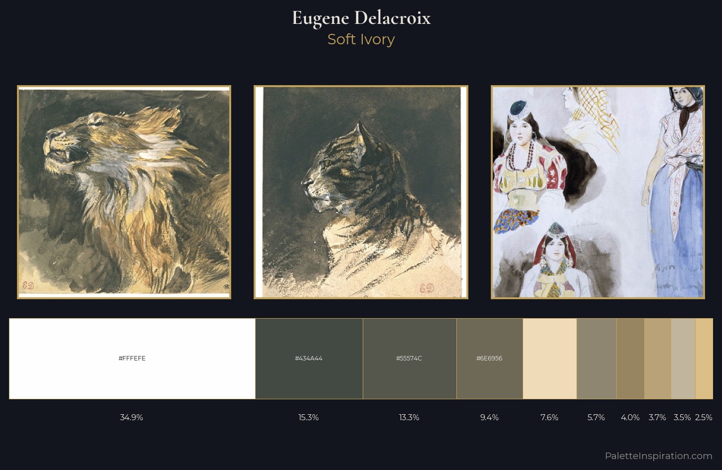 Eugene Delacroix Palette 1 — Soft Ivory