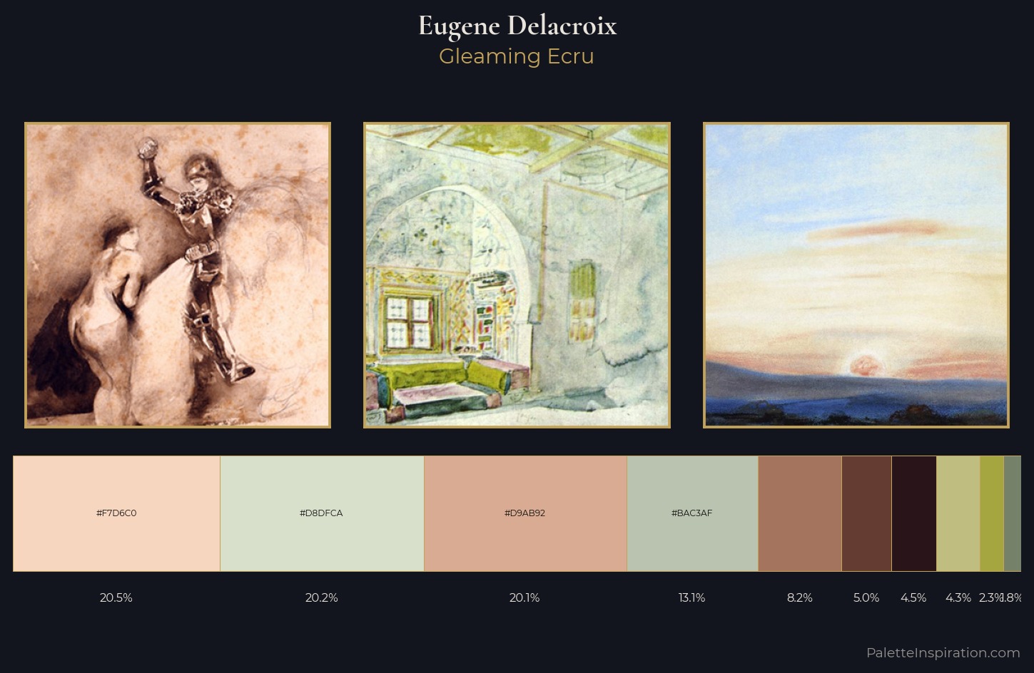 Eugene Delacroix Palette 2 — Gleaming Ecru