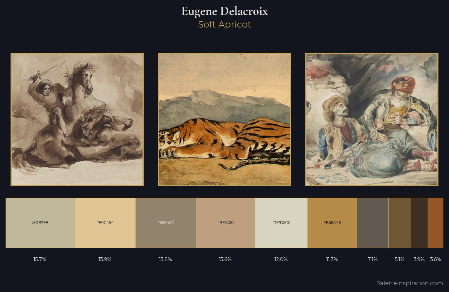 Eugene Delacroix Palette 3 — Soft Apricot