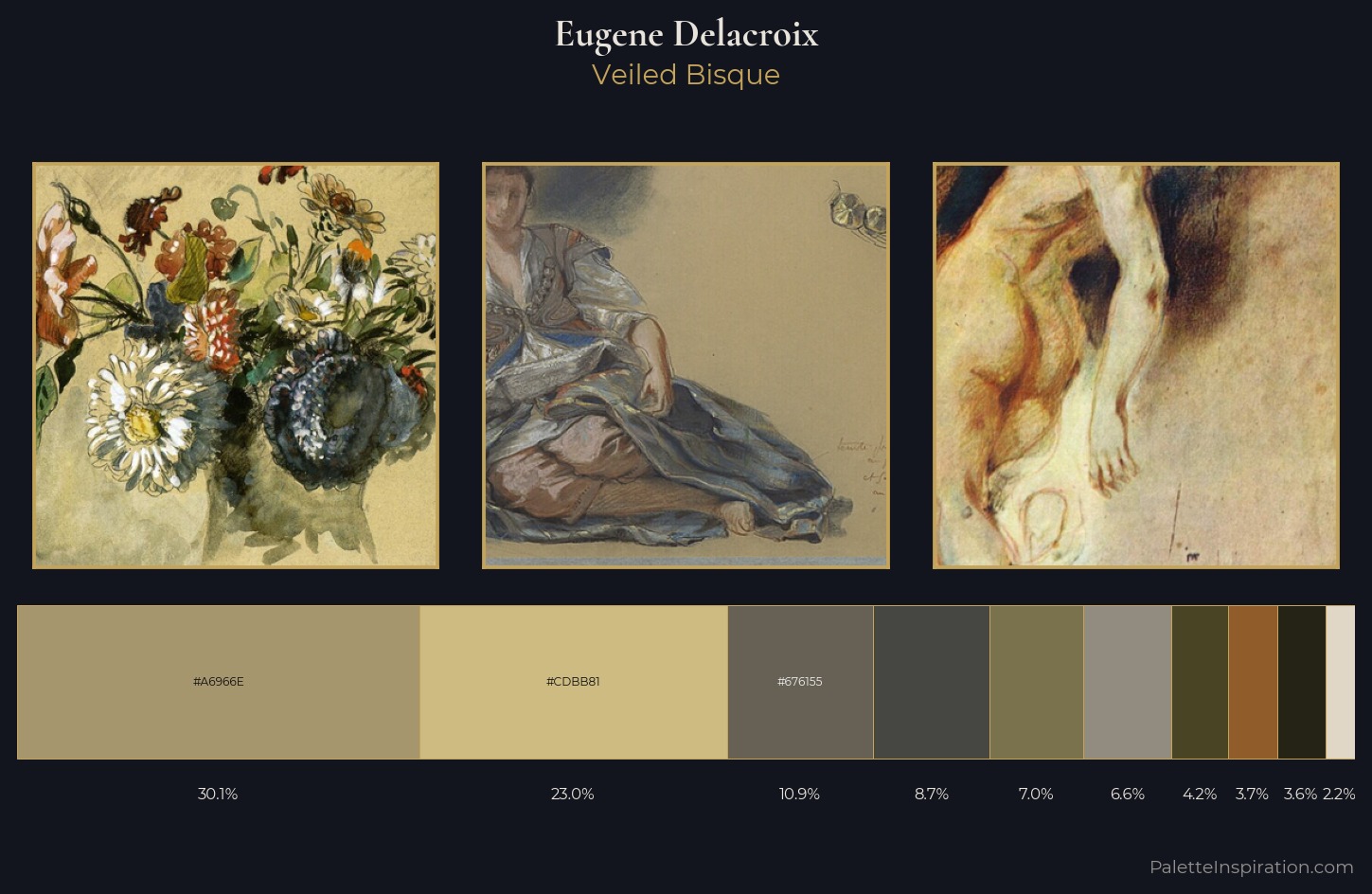 Eugene Delacroix Palette 7 — Veiled Bisque