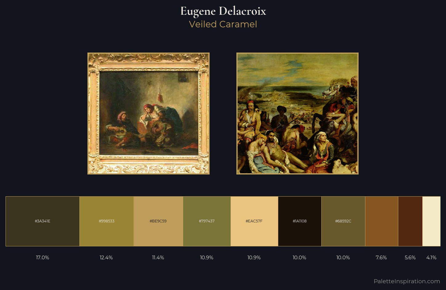 Eugene Delacroix Palette 9 — Veiled Caramel