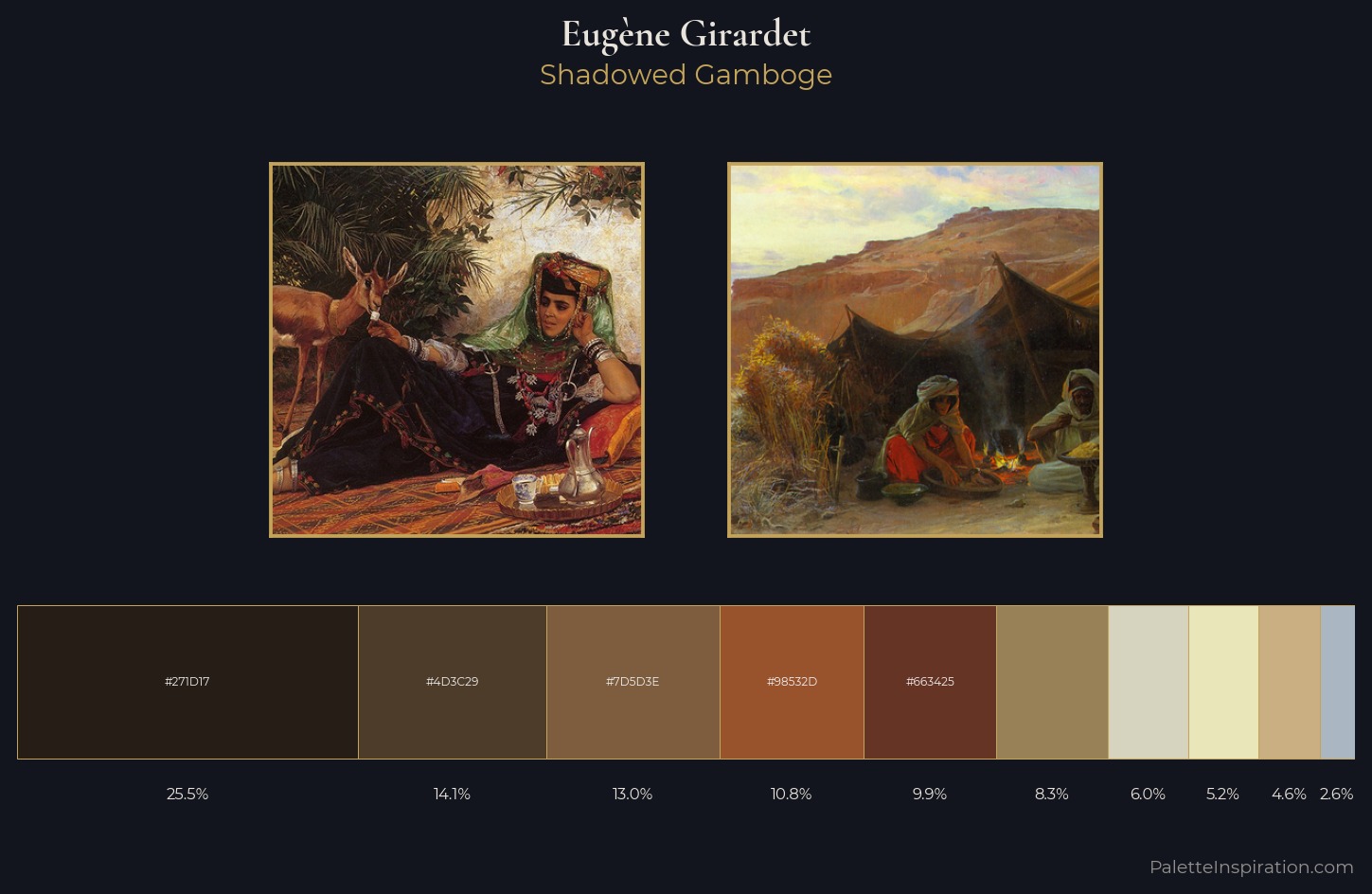 Eugène Girardet Palette 4 — Shadowed Gamboge