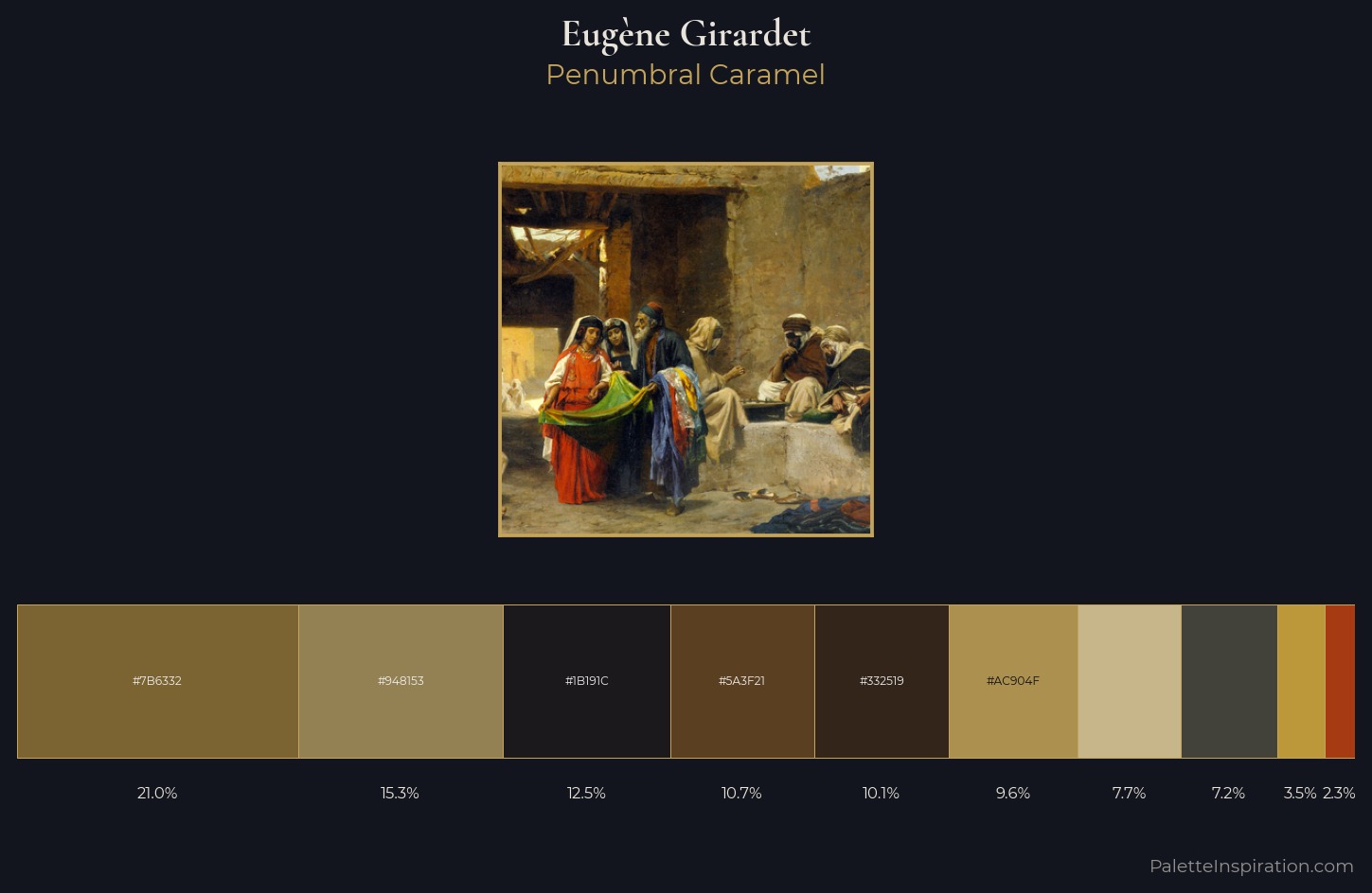 Eugène Girardet Palette 5 — Penumbral Caramel