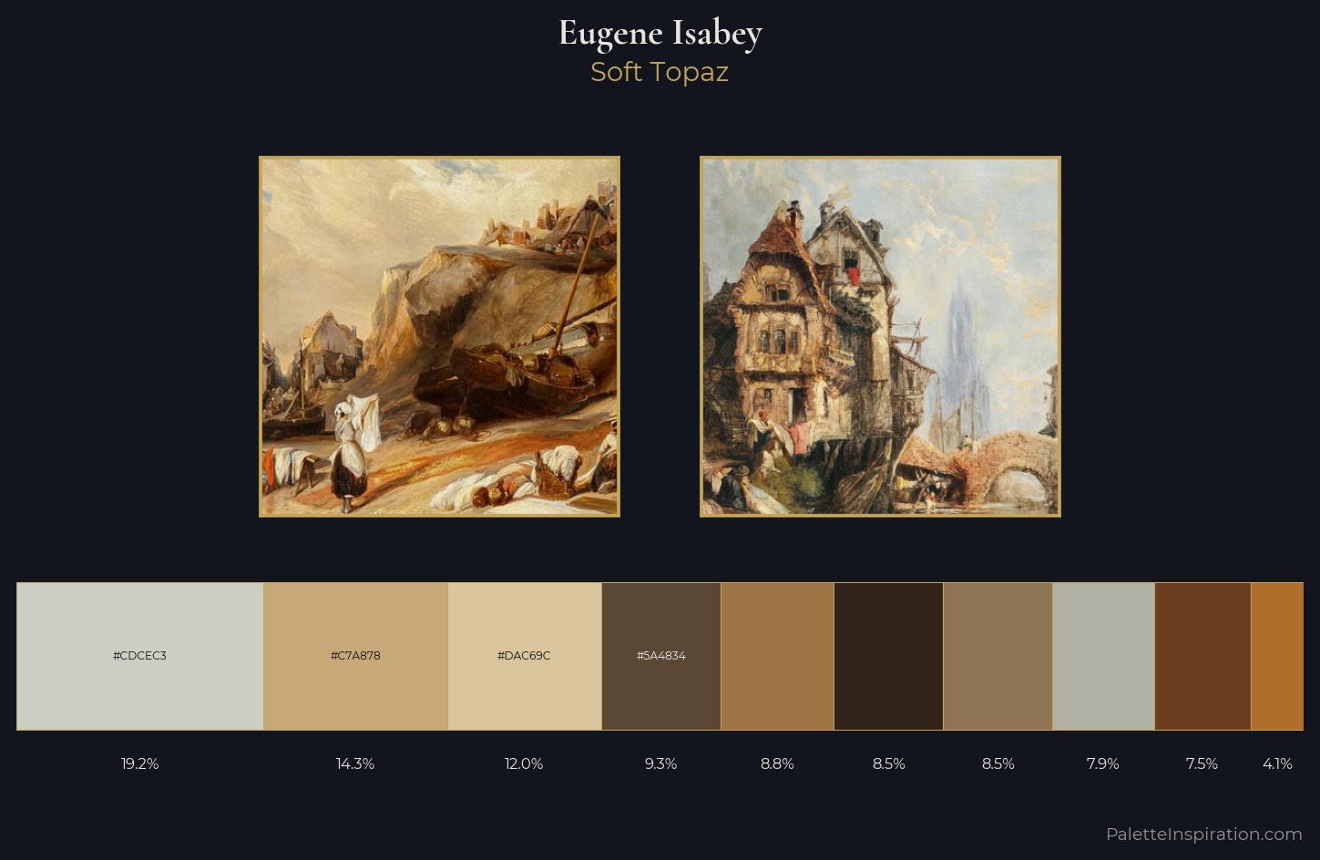 Eugene Isabey Palette 1 — Soft Topaz