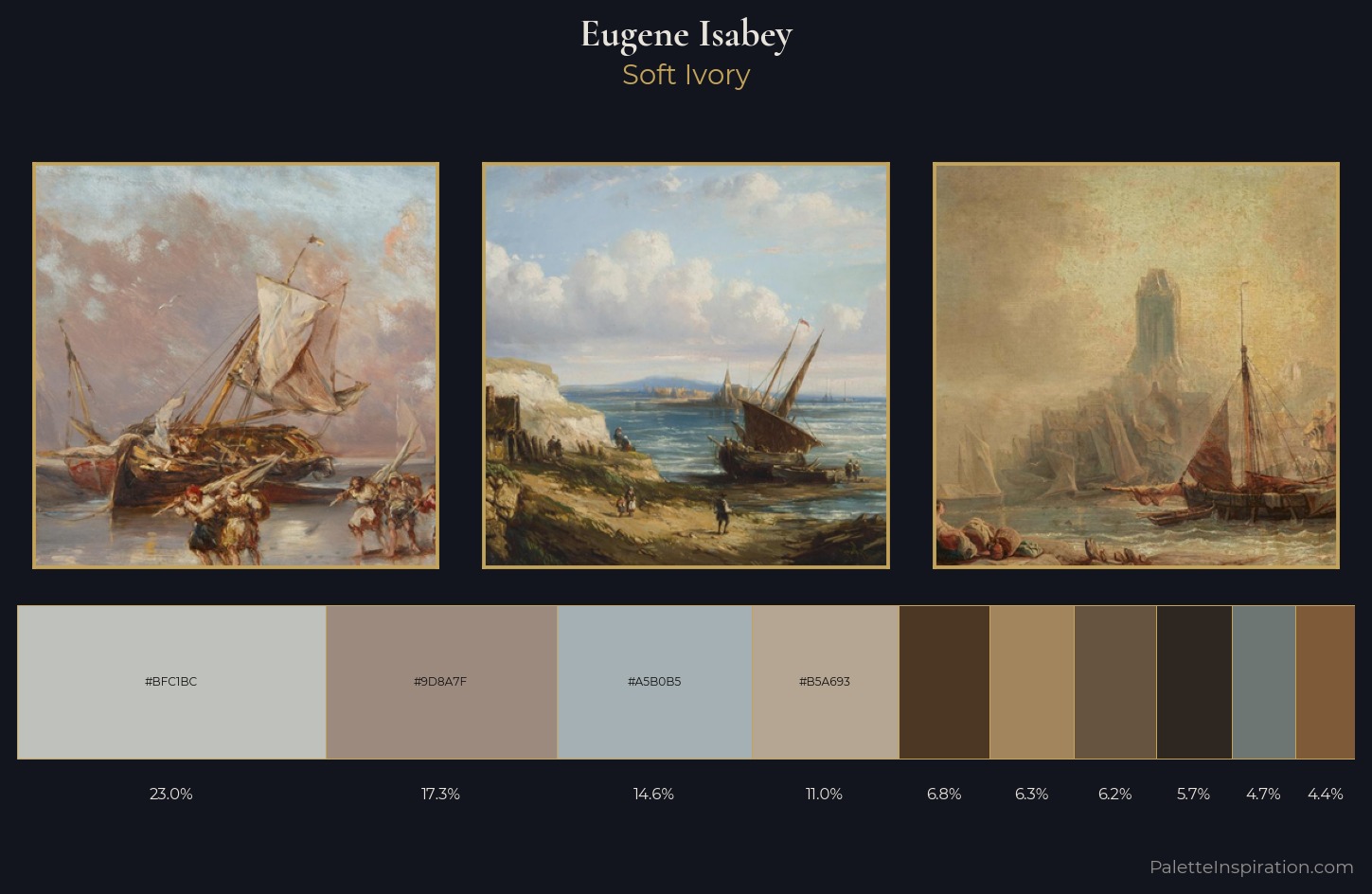 Eugene Isabey Palette 3 — Soft Ivory