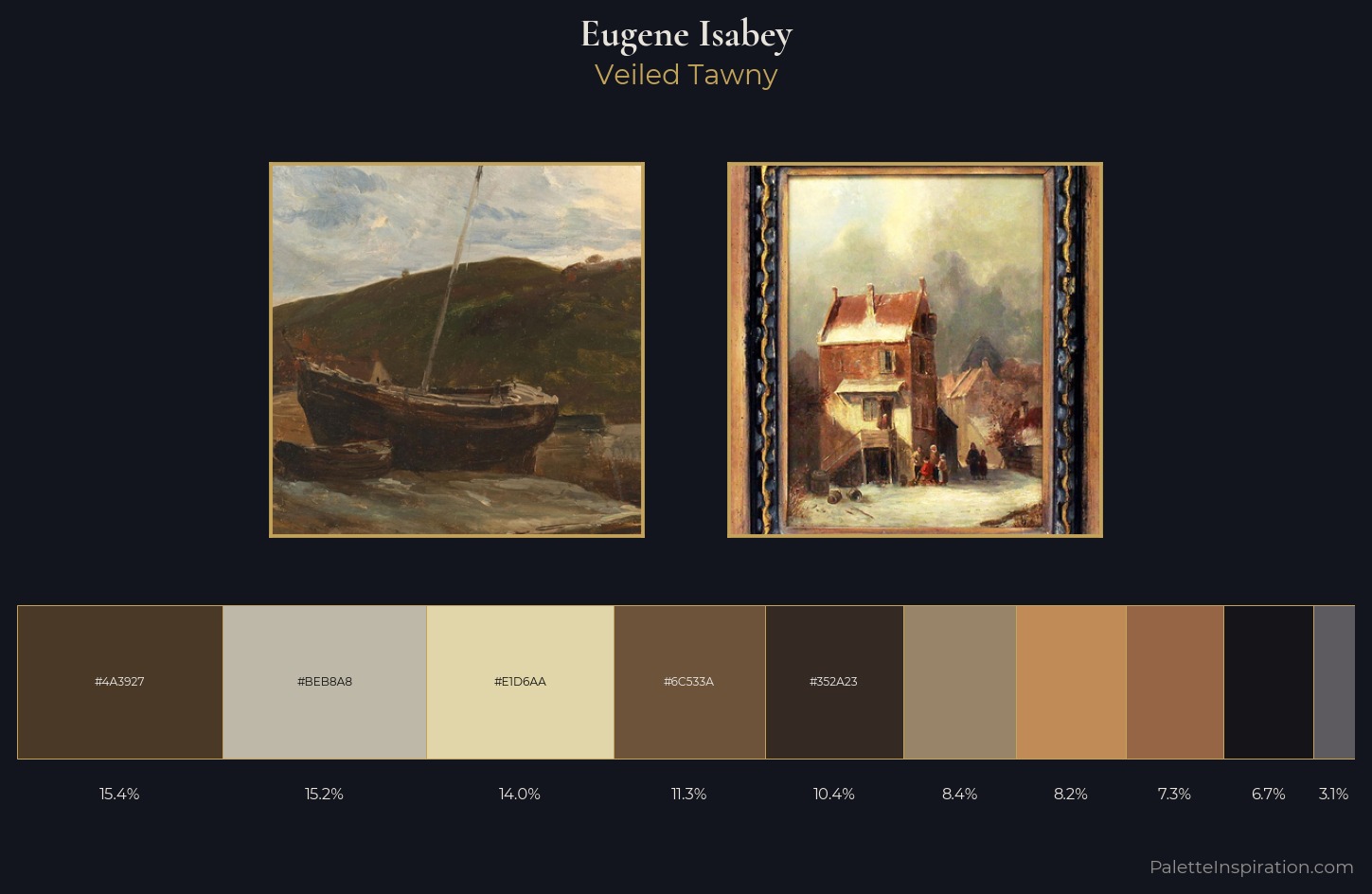 Eugene Isabey Palette 4 — Veiled Tawny