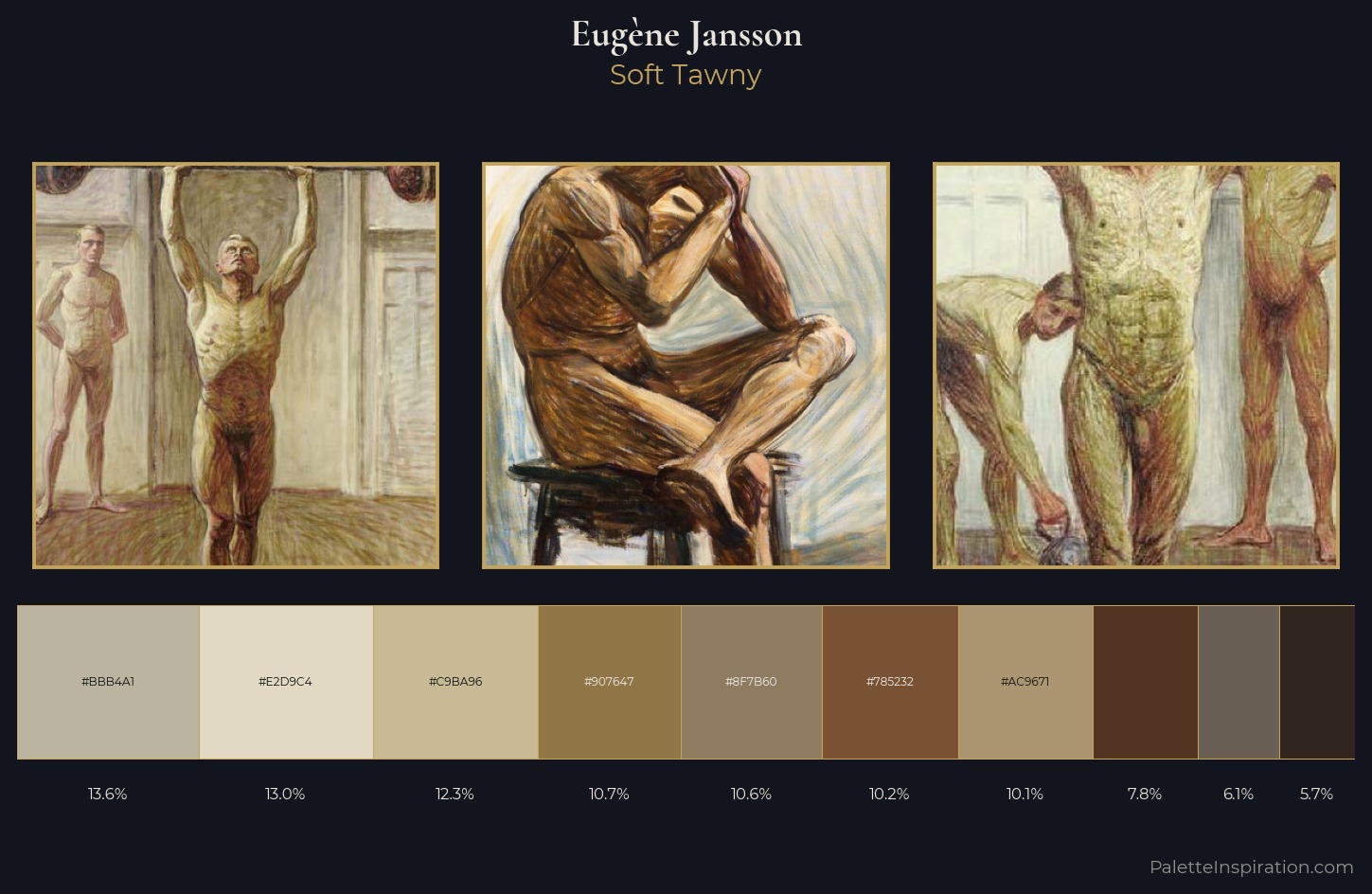 Eugène Jansson Palette 5 — Soft Tawny