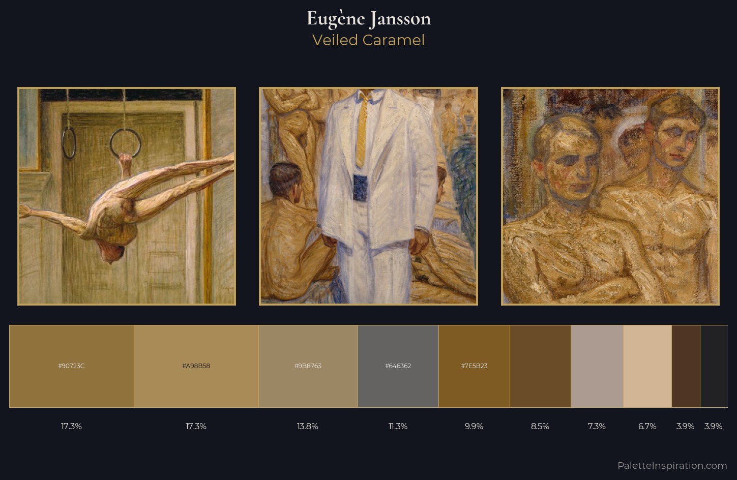 Eugène Jansson Palette 8 — Veiled Caramel