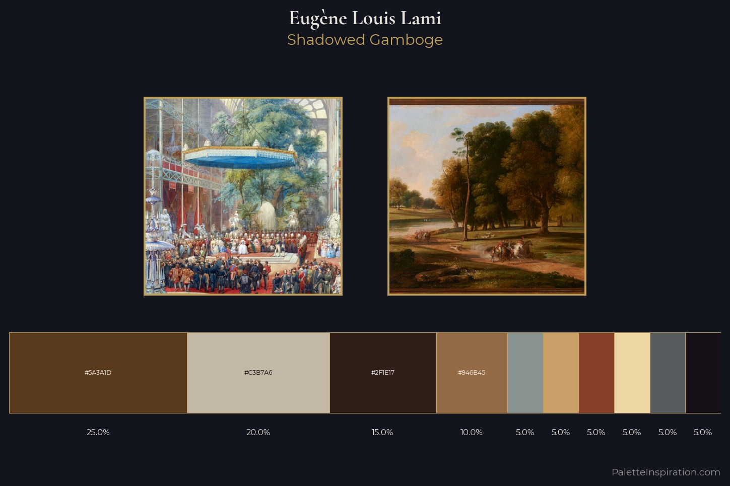 Eugène Louis Lami Master Palette