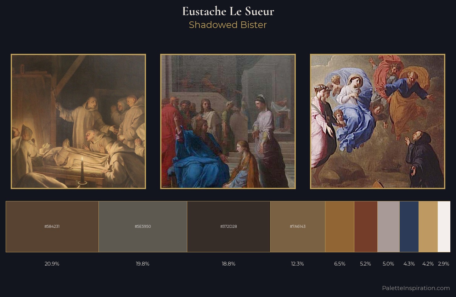 Eustache Le Sueur Palette 2 — Shadowed Bister