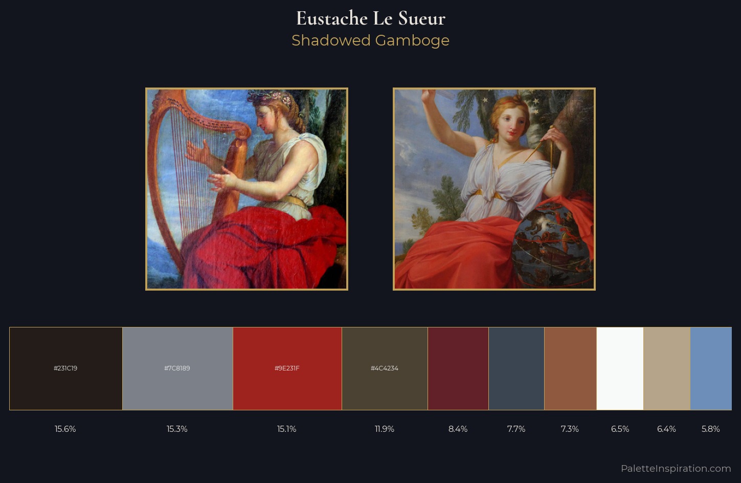 Eustache Le Sueur Palette 3 — Shadowed Gamboge