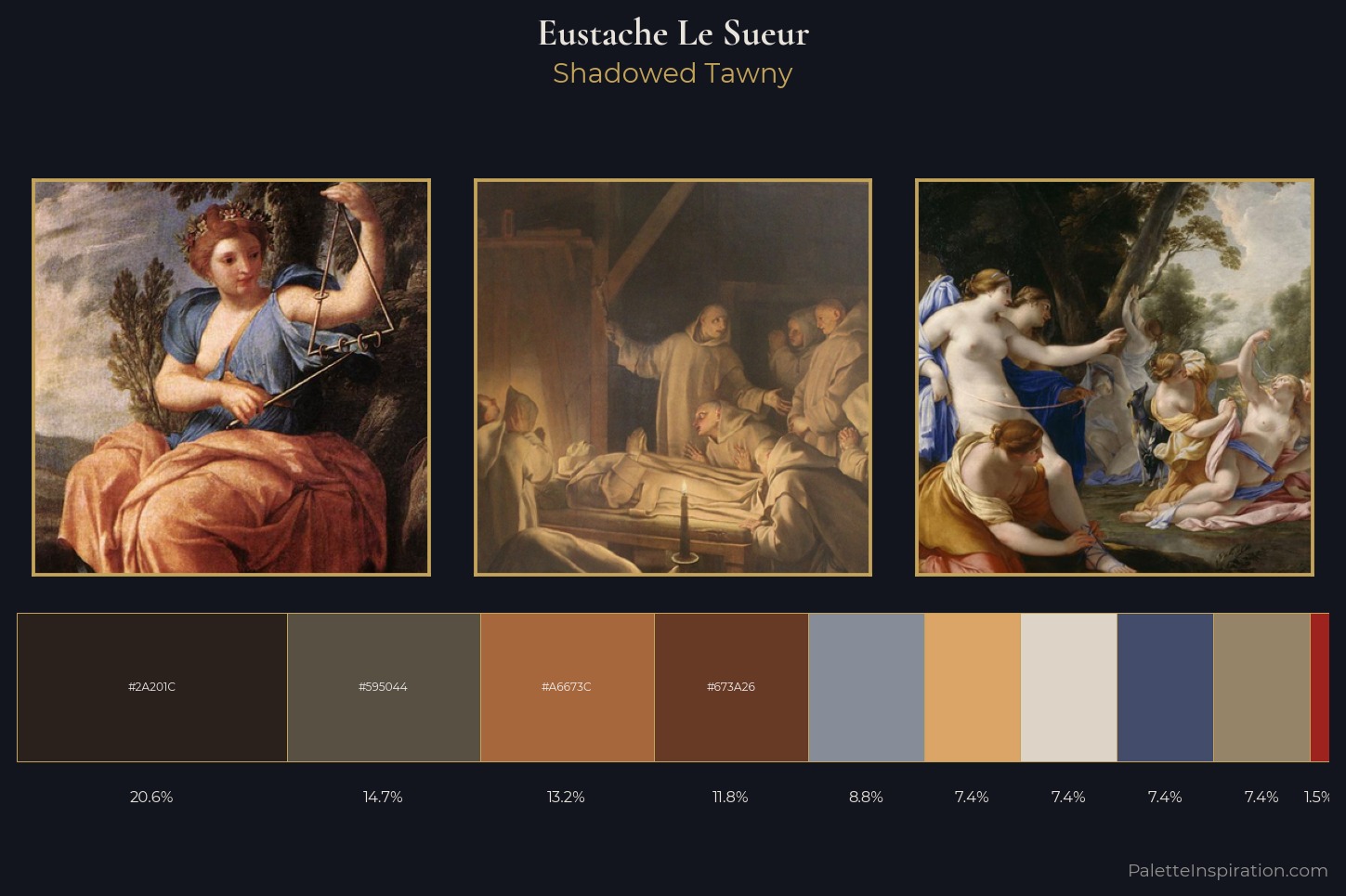 Eustache Le Sueur Master Palette — Shadowed Tawny