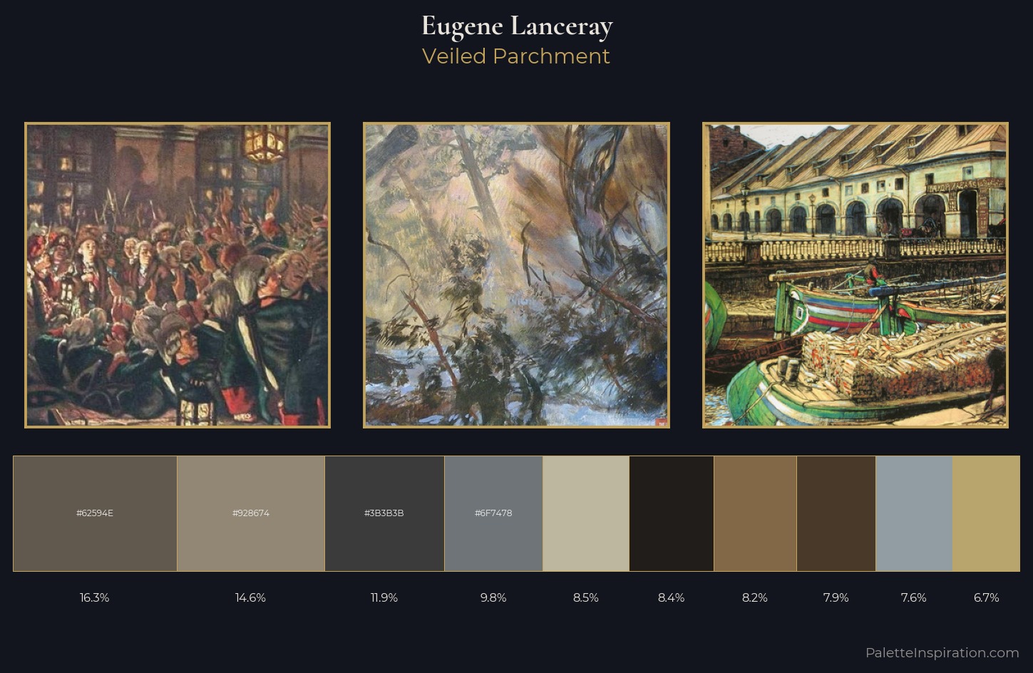 Eugene Lanceray Palette 6 — Veiled Parchment