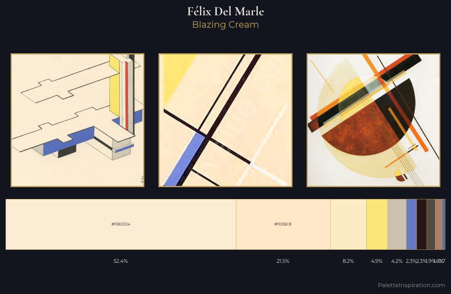 Félix Del Marle Palette 1 — Blazing Cream