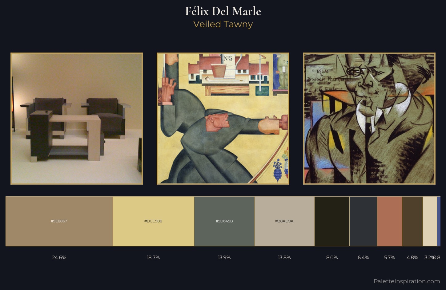 Félix Del Marle Palette 3 — Veiled Tawny
