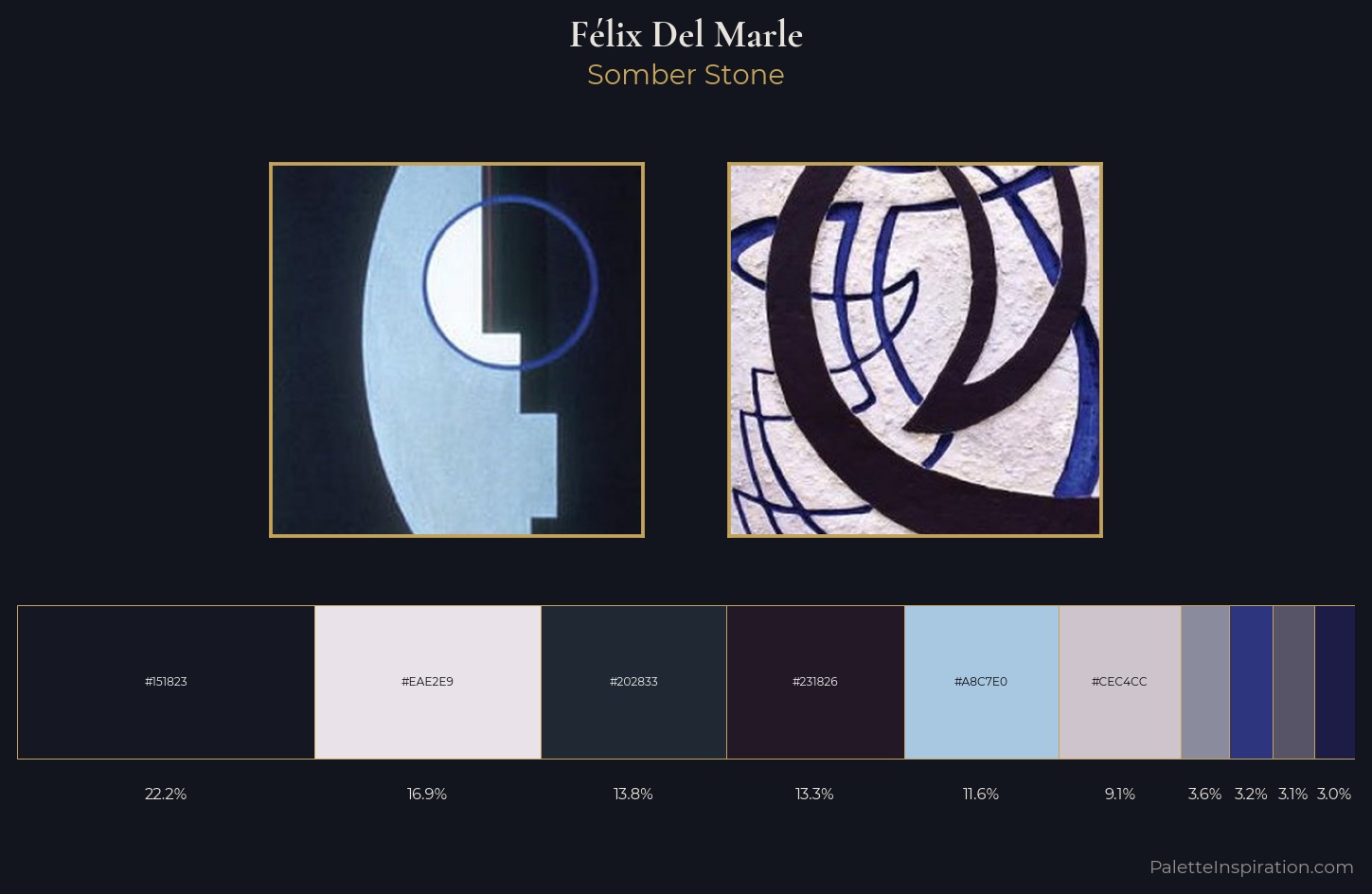 Félix Del Marle Palette 6 — Somber Stone