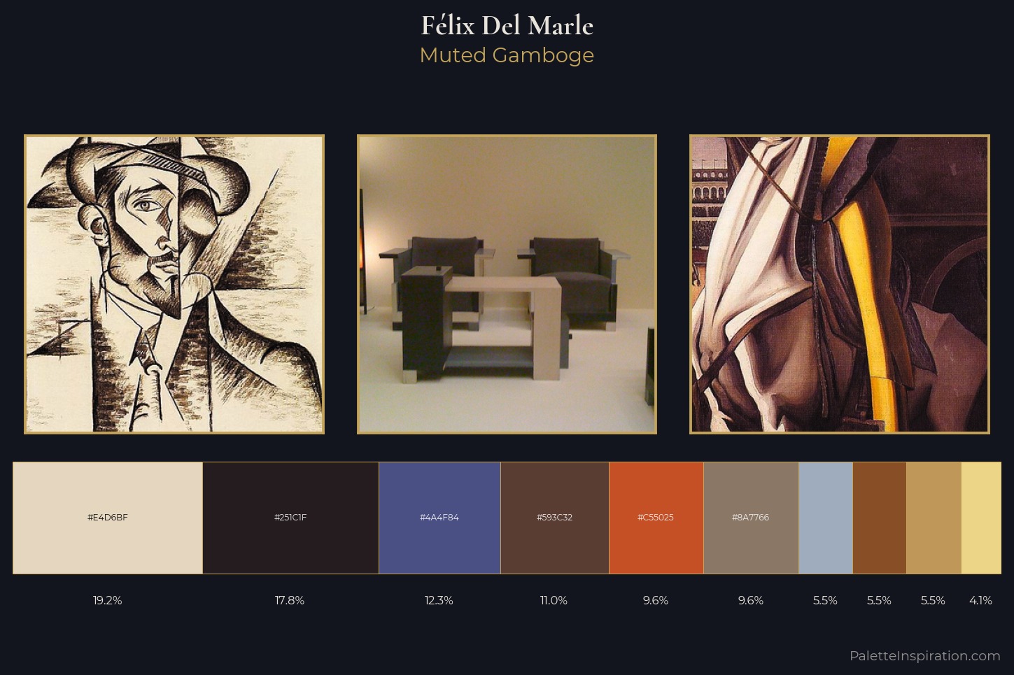 Félix Del Marle Master Palette — Muted Gamboge