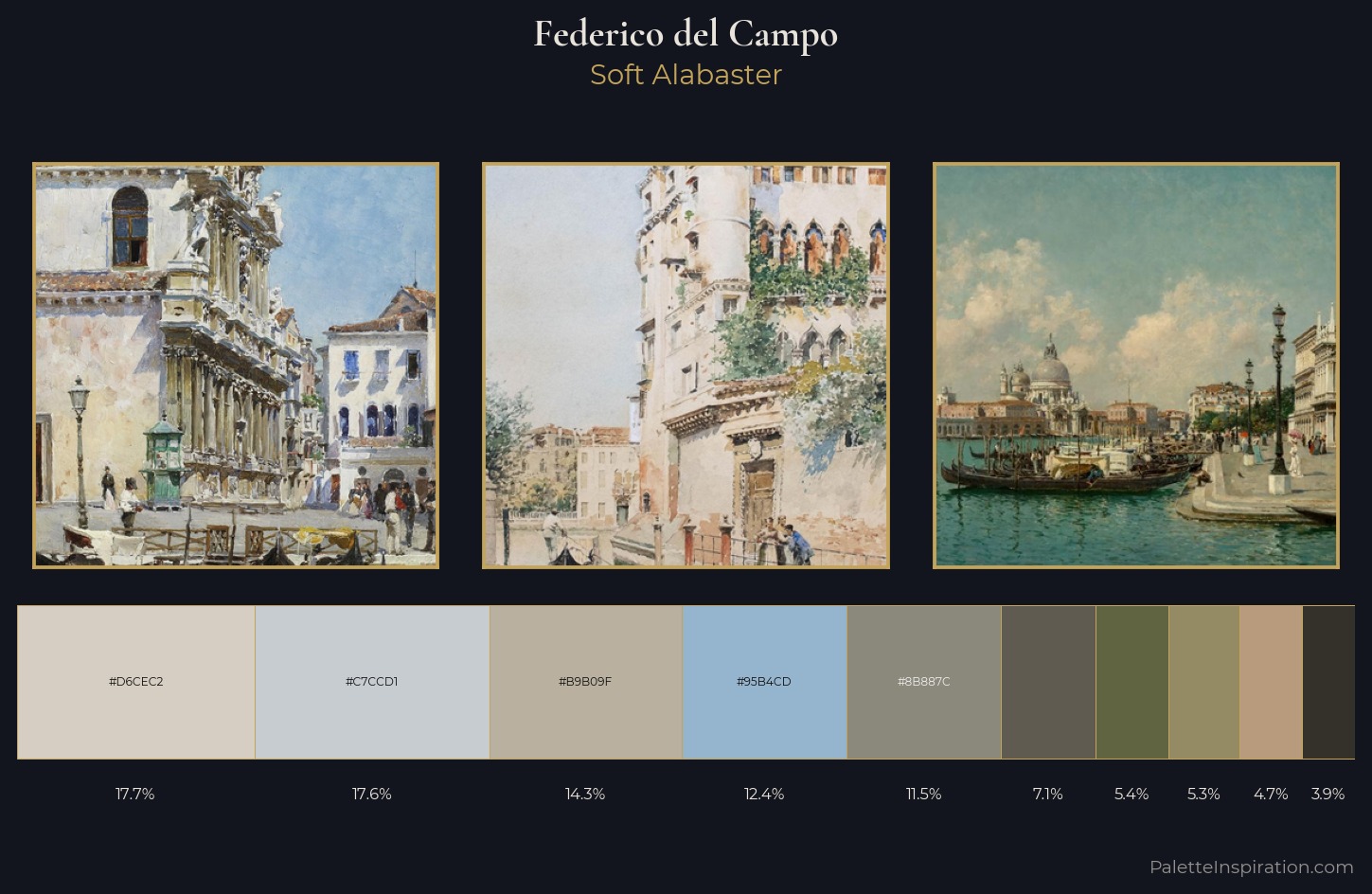 Federico del Campo Palette 1 — Soft Alabaster