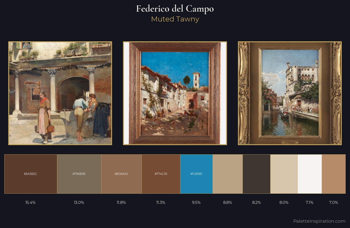 Federico del Campo Palette 4 — Muted Tawny