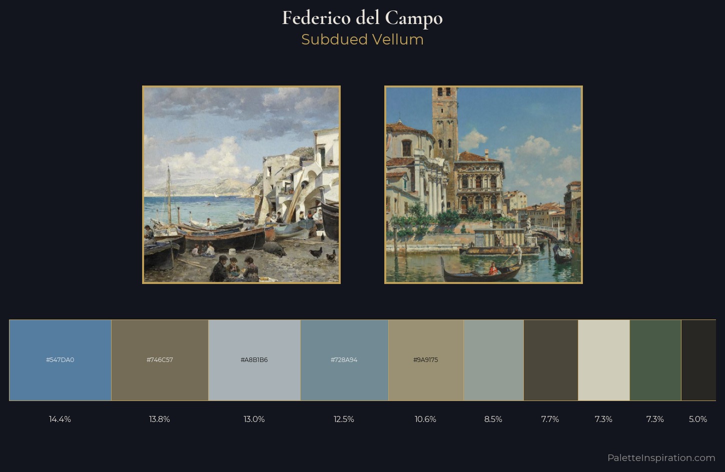 Federico del Campo Palette 5 — Subdued Vellum
