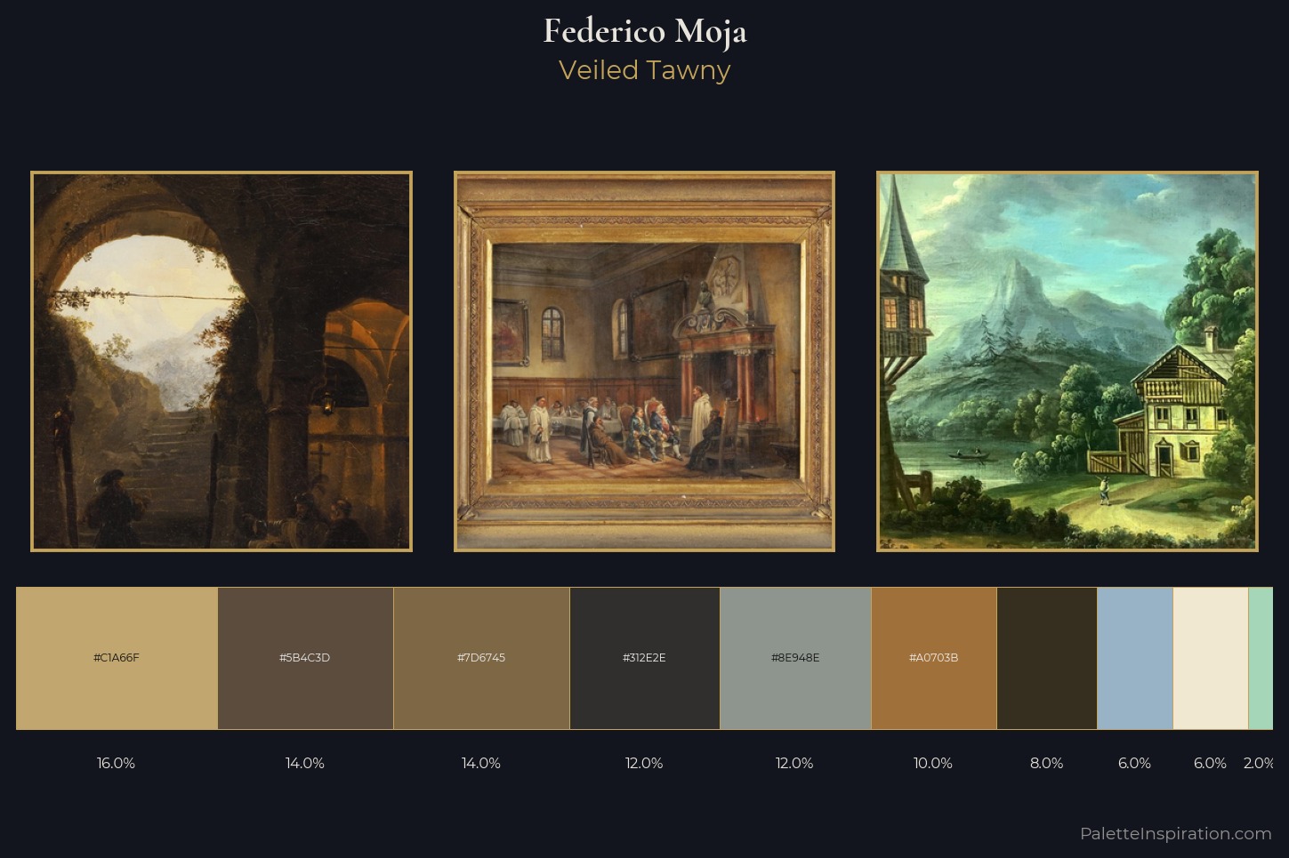 Federico Moja Master Palette — Veiled Tawny