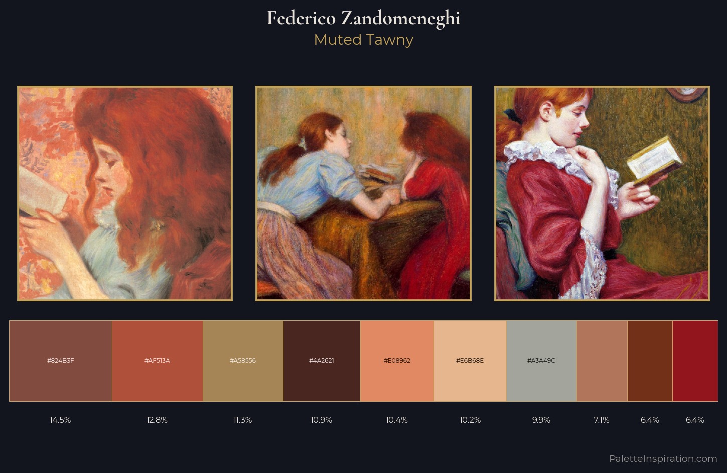 Federico Zandomeneghi Palette 3 — Muted Tawny