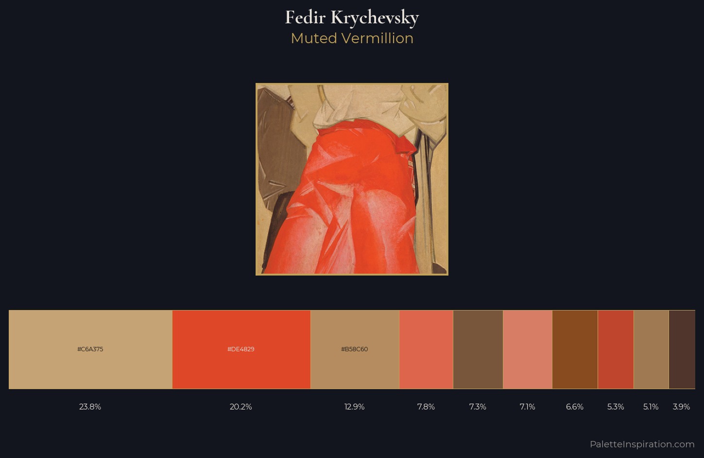 Fedir Krychevsky Palette 2 — Muted Vermillion