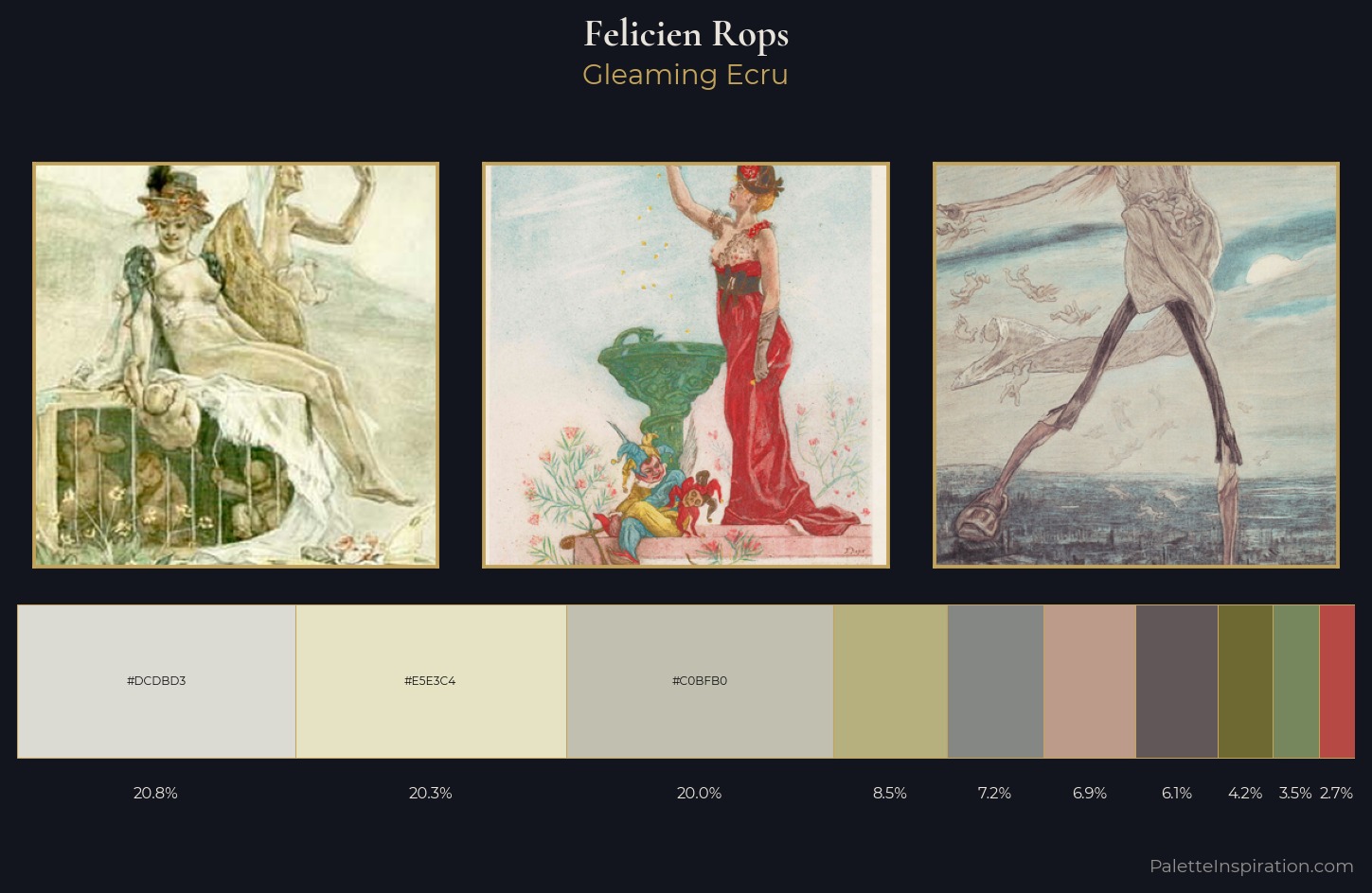 Felicien Rops Palette 2 — Gleaming Ecru