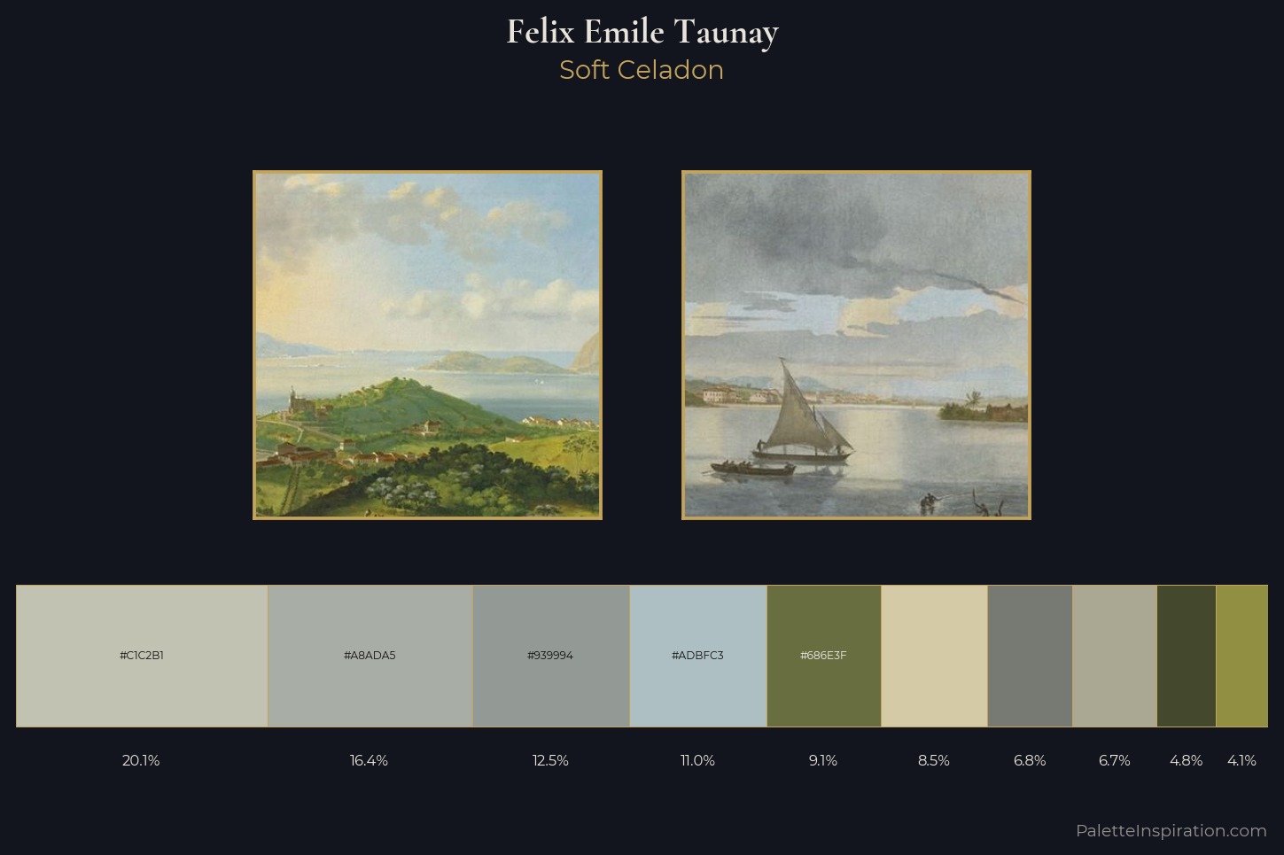 Felix Emile Taunay Master Palette