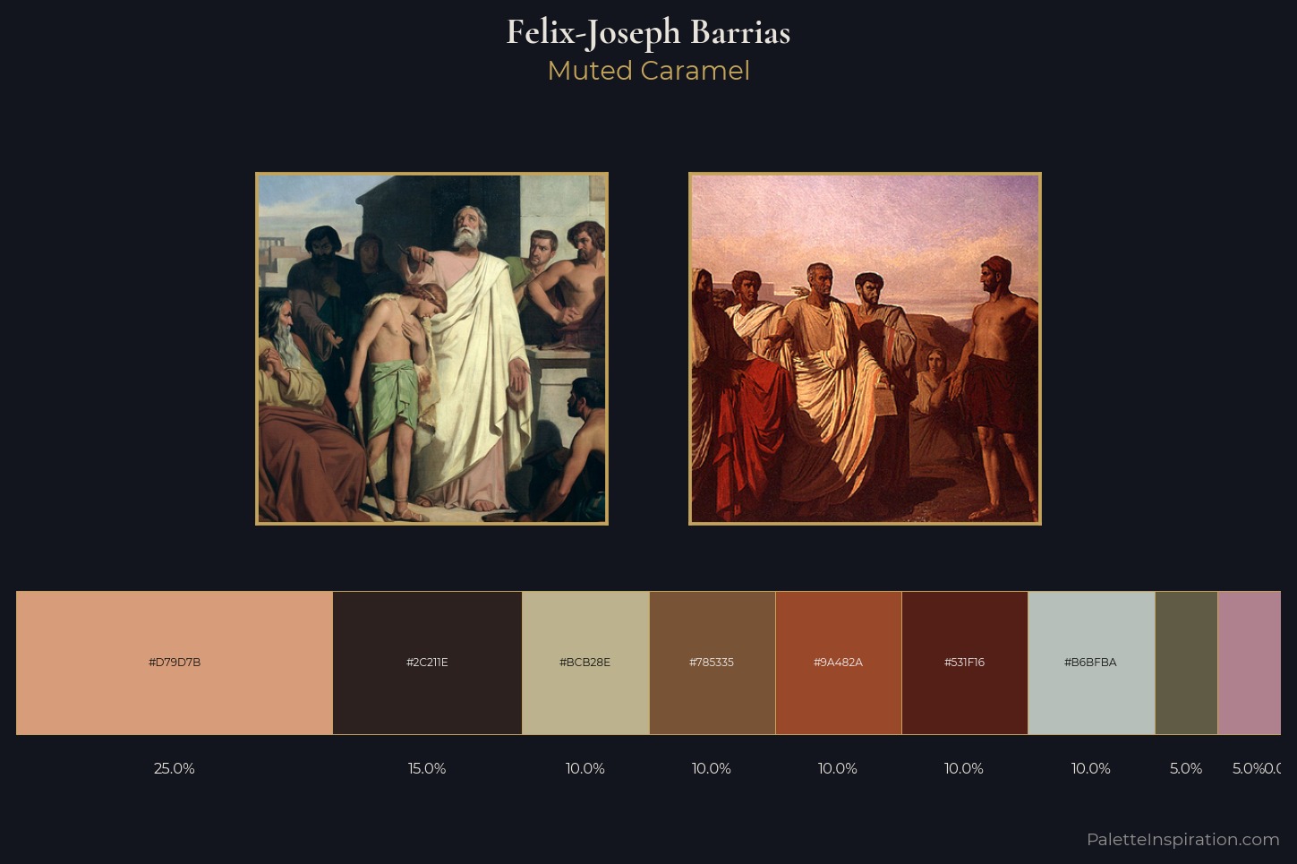 Felix-Joseph Barrias Master Palette — Muted Caramel