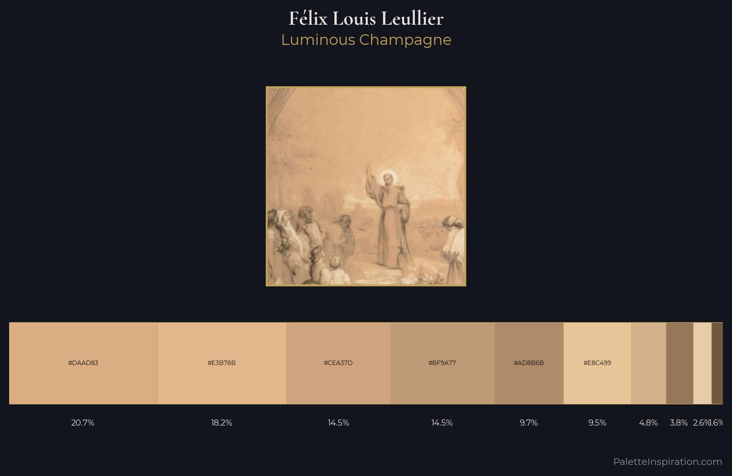 Félix Louis Leullier Palette 1 — Luminous Champagne