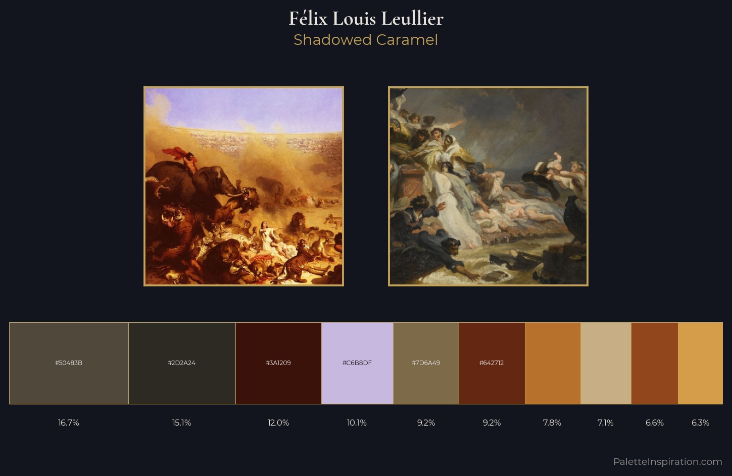 Félix Louis Leullier Palette 2 — Shadowed Caramel