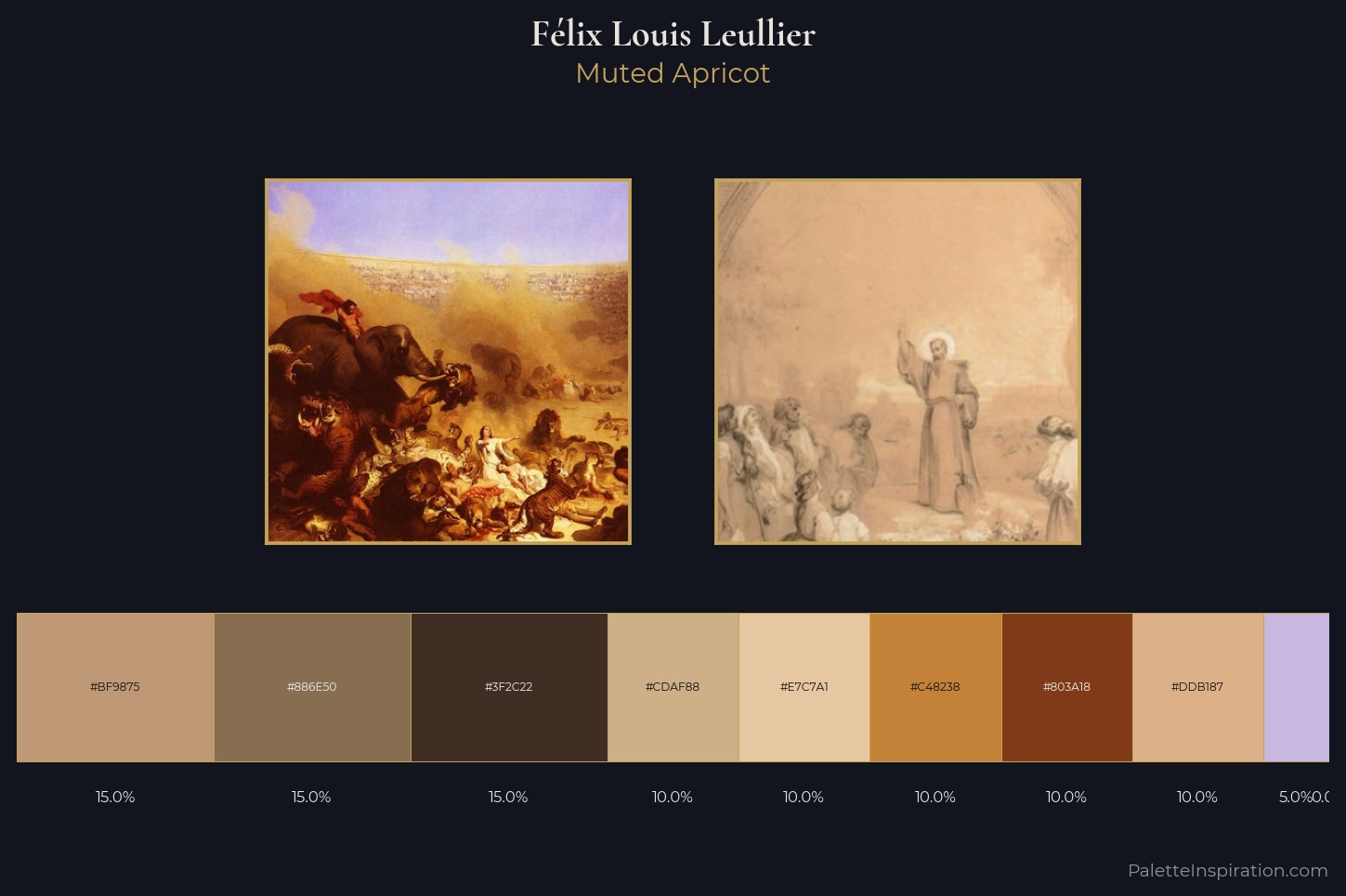 Félix Louis Leullier Master Palette — Muted Apricot