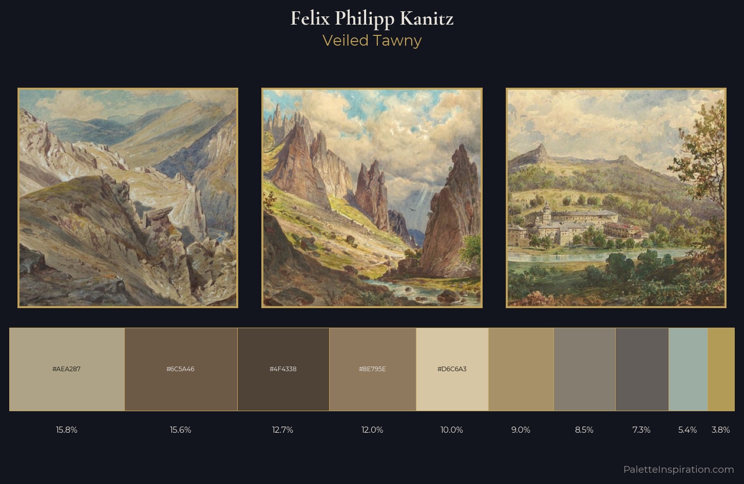 Felix Philipp Kanitz Palette 4 — Veiled Tawny