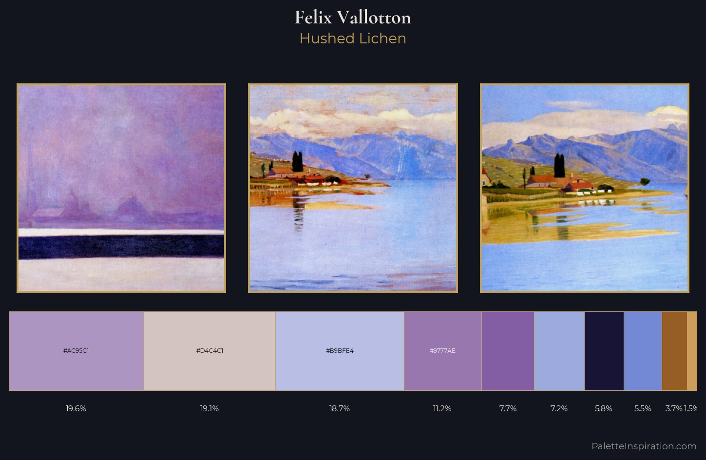 Felix Vallotton Palette 1 — Hushed Lichen