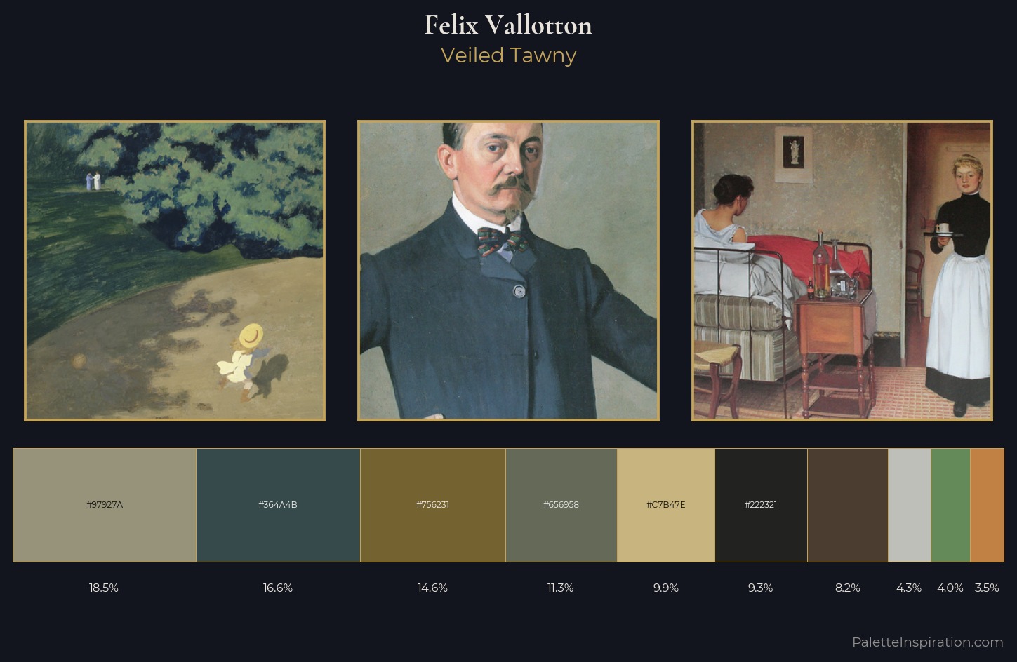 Felix Vallotton Palette 8 — Veiled Tawny