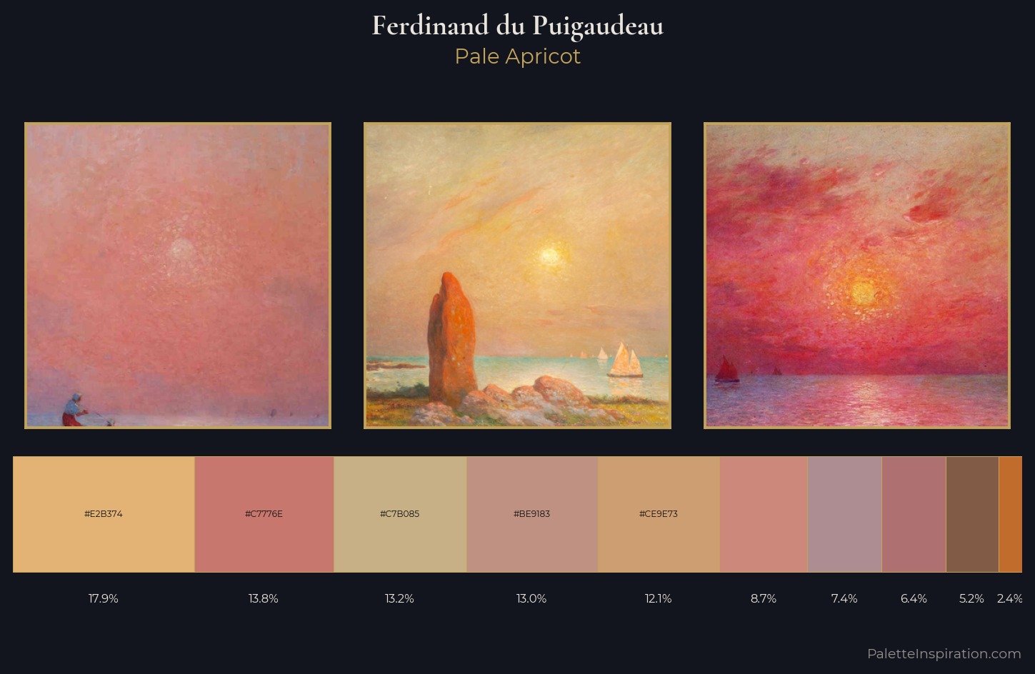 Ferdinand du Puigaudeau Palette 1 — Pale Apricot