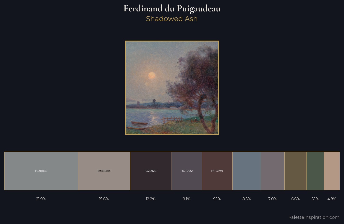 Ferdinand du Puigaudeau Palette 4 — Shadowed Ash