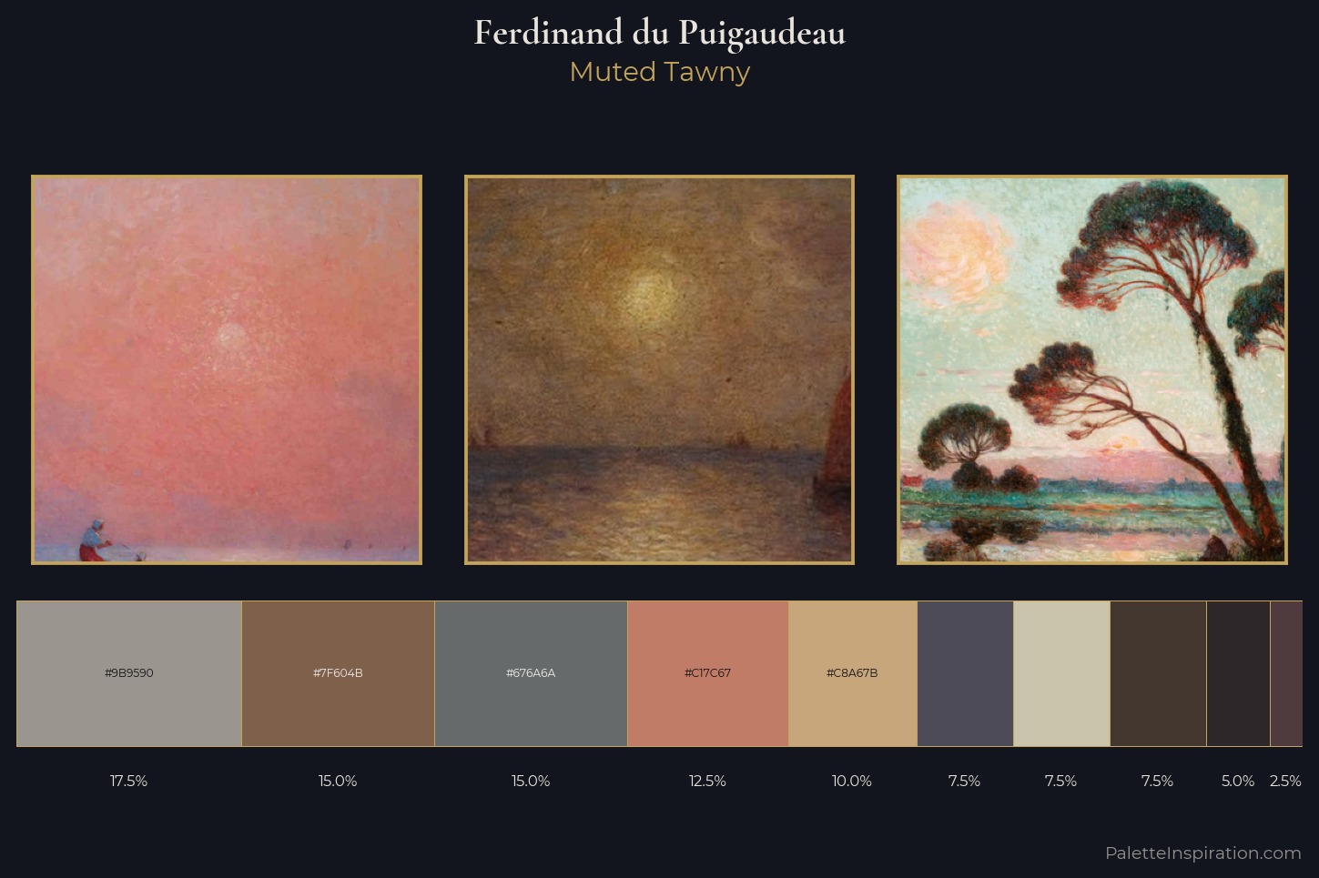 Ferdinand du Puigaudeau Master Palette — Muted Tawny