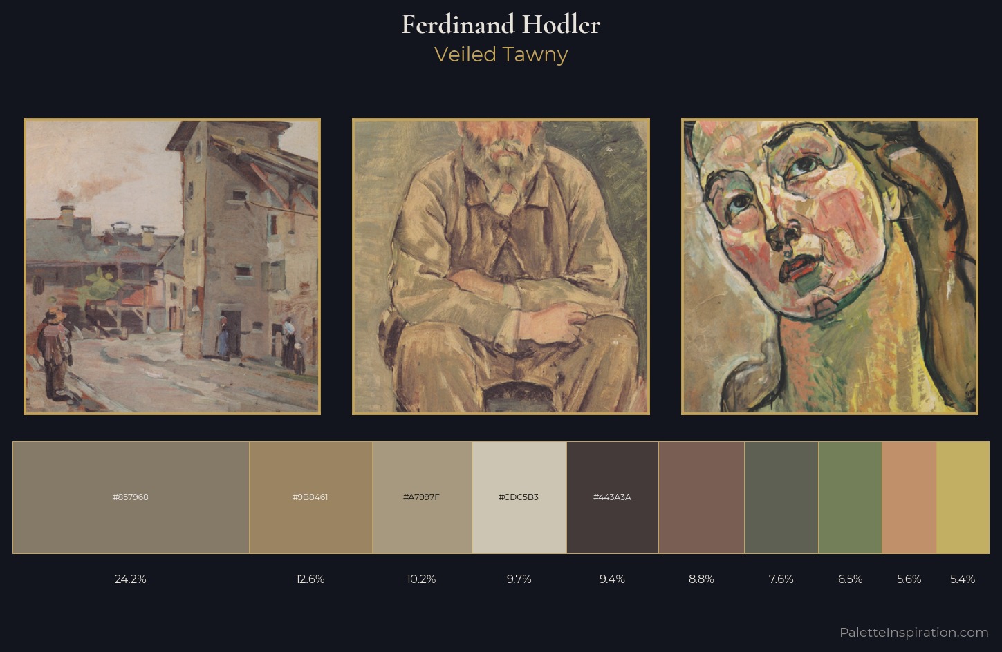 Ferdinand Hodler Palette 10 — Veiled Tawny