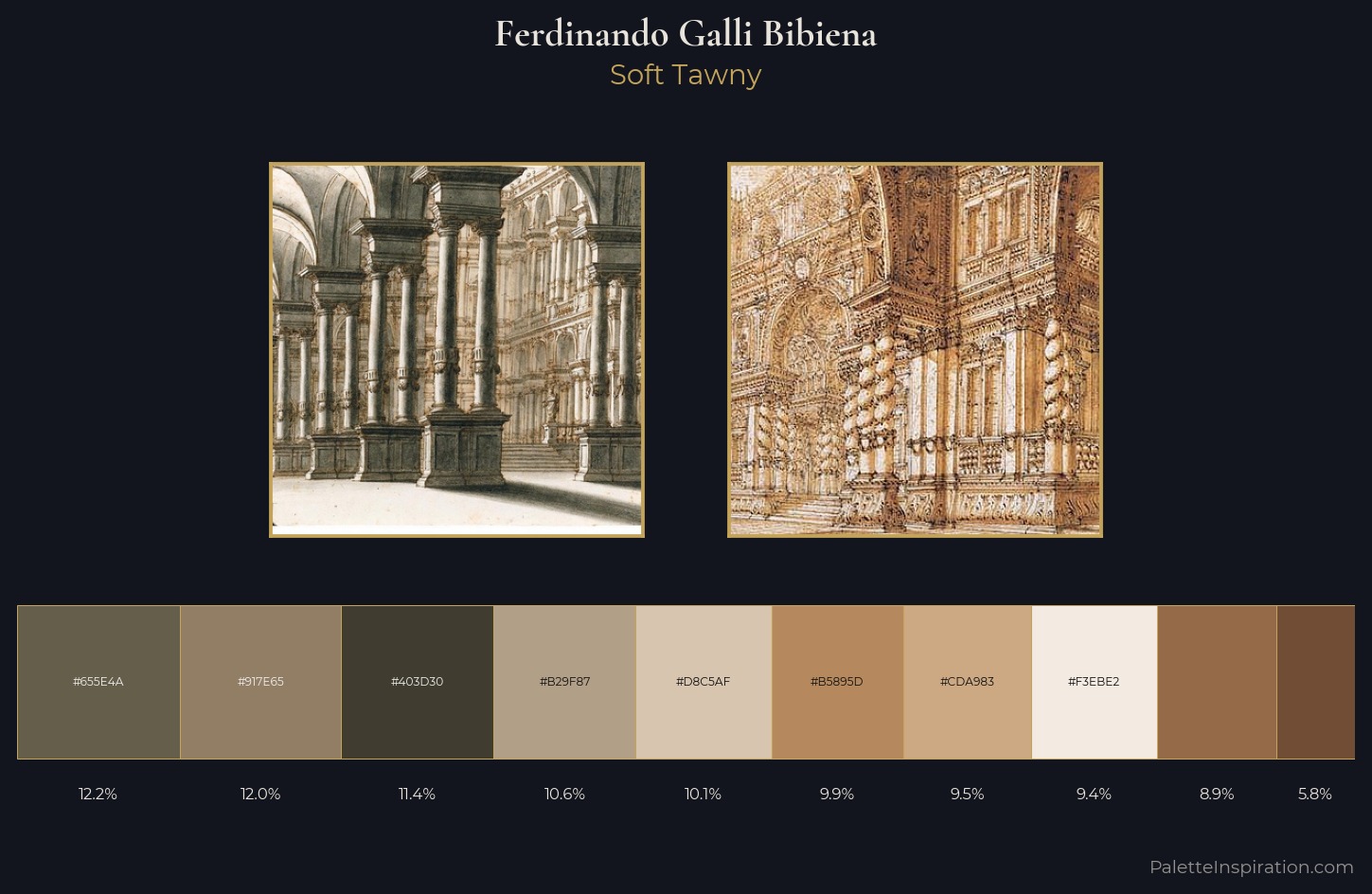 Ferdinando Galli Bibiena Palette 1 — Soft Tawny