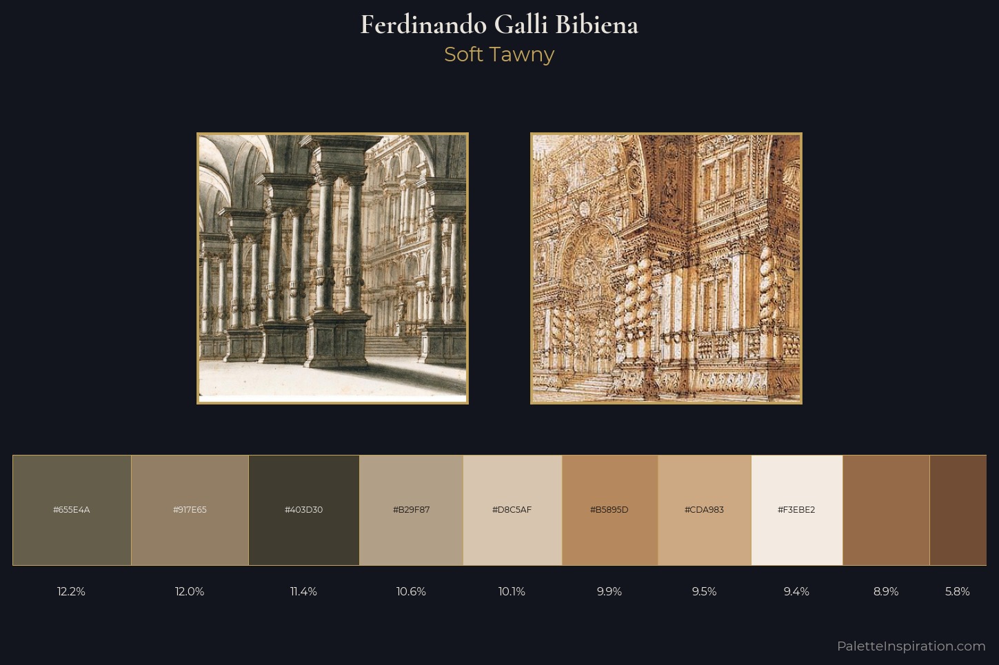 Ferdinando Galli Bibiena Master Palette — Soft Tawny