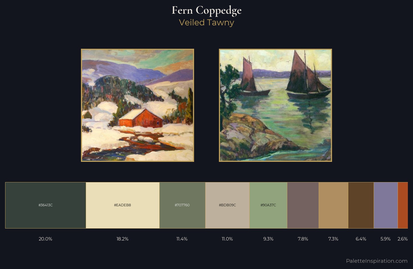 Fern Coppedge Palette 2 — Veiled Tawny