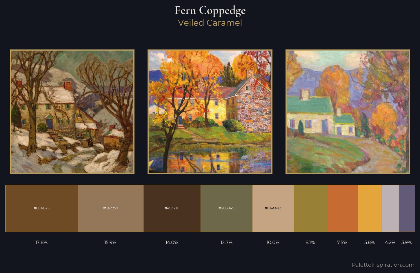 Fern Coppedge Palette 3 — Veiled Caramel