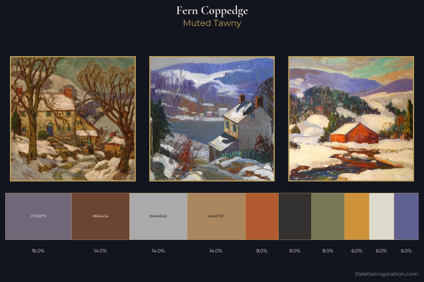 Fern Coppedge Master Palette — Muted Tawny