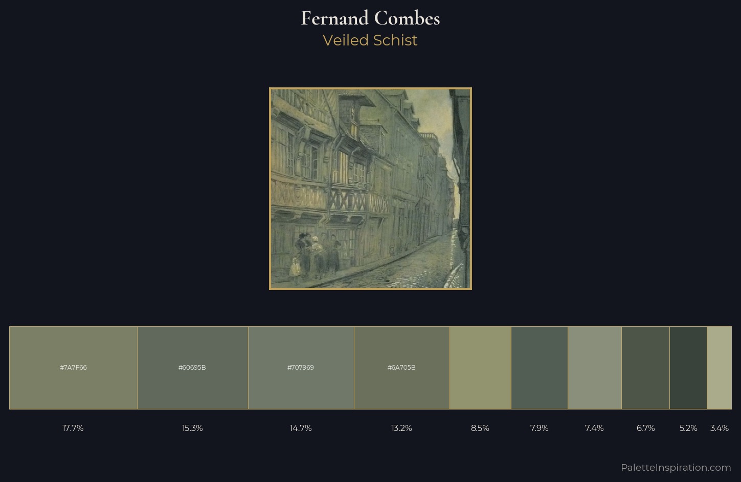 Fernand Combes Palette 4 — Veiled Schist