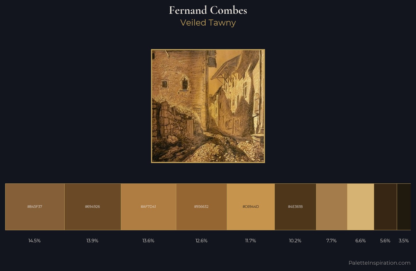 Fernand Combes Palette 5 — Veiled Tawny