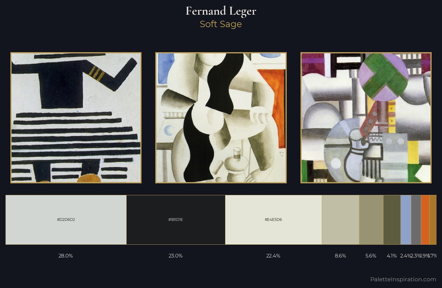 Fernand Leger Palette 1 — Soft Sage