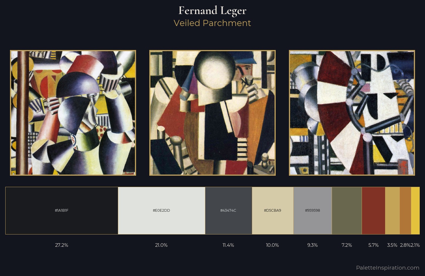 Fernand Leger Palette 2 — Veiled Parchment