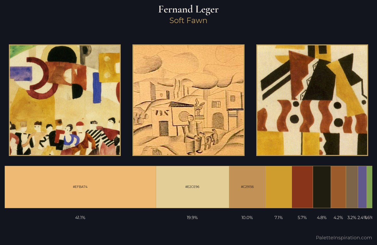 Fernand Leger Palette 3 — Soft Fawn